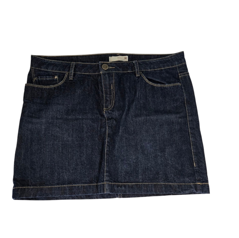 Route 66 Classic Fit  Denim Skirt - Picture 3 of 14